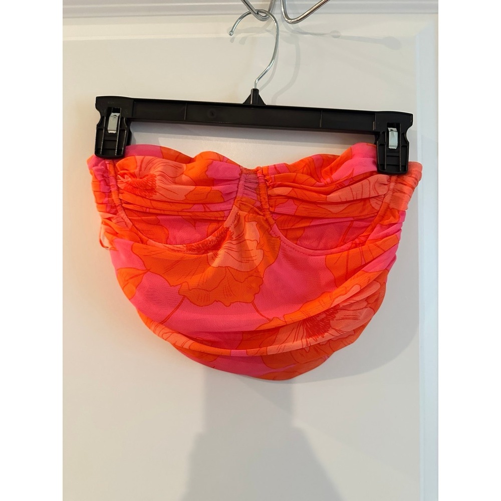 ZARA Bandeau Pink Size S Underwire Summer Bustier